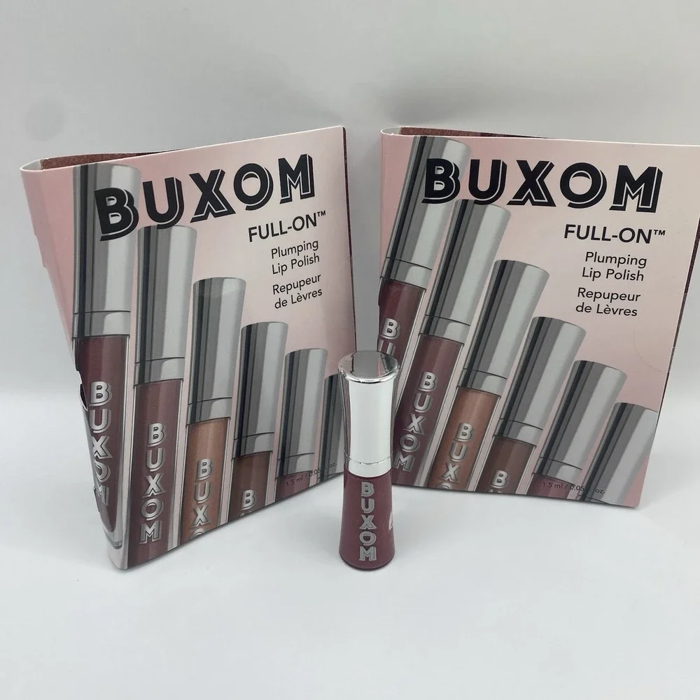 2x Buxom Full On Plumping Lip Polish Dolly Deluxe Sample 0.05oz 1.5ml New